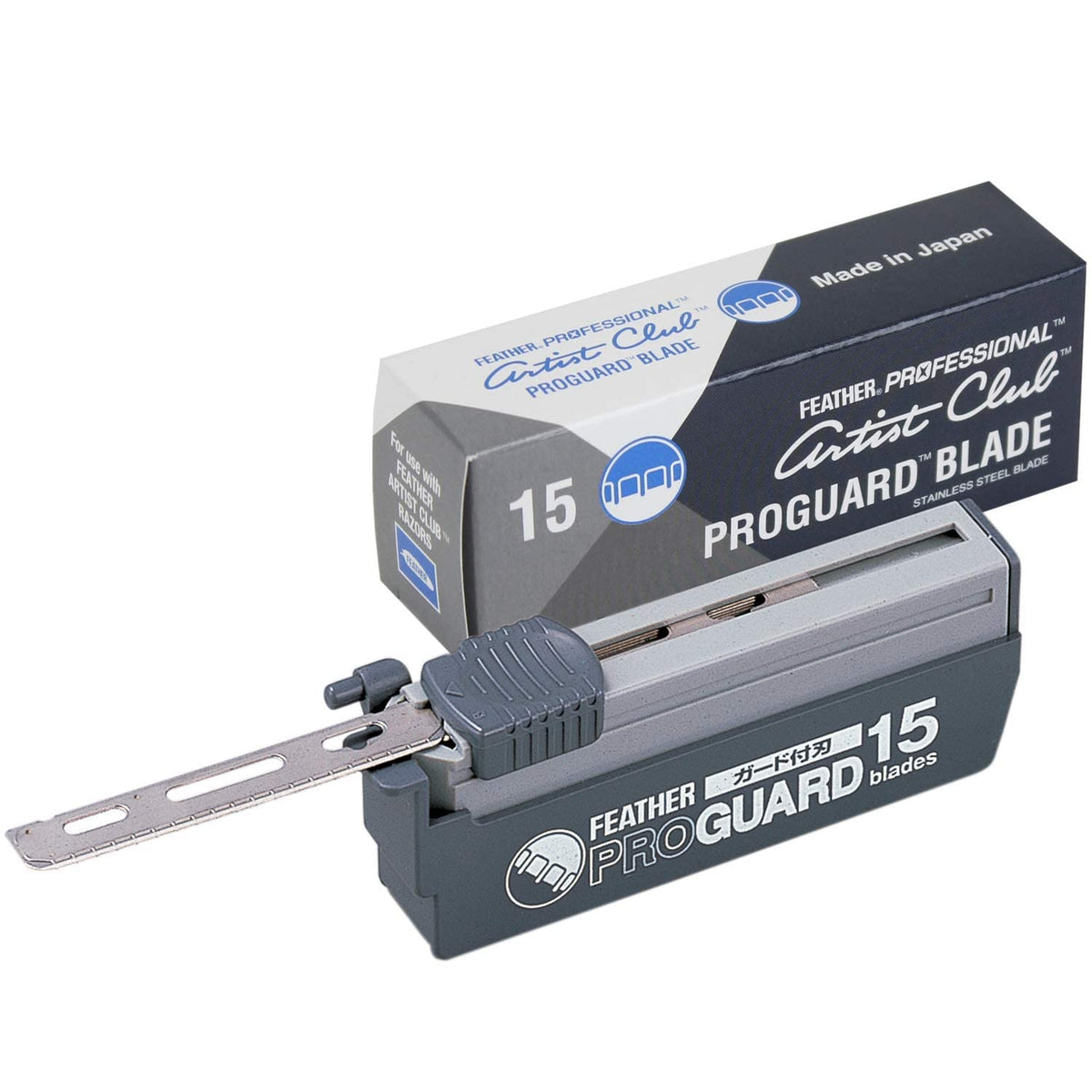 Single Straight Edge Razor Blades with Guard, 5 Pack of 15 L9604