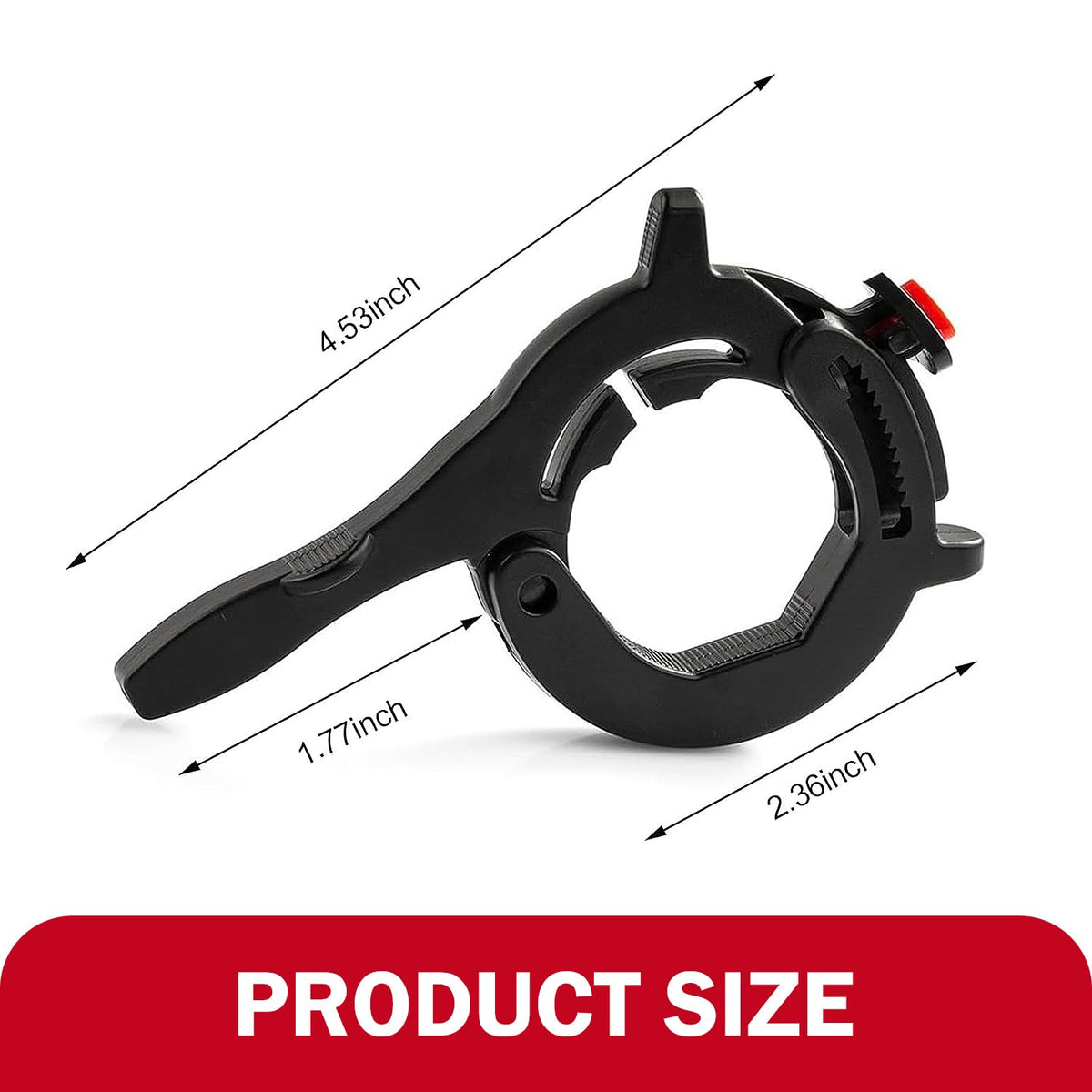 Motorcycle Throttle Cruise Control Assist Booster Anti-Slip Clamp (Black) X4805