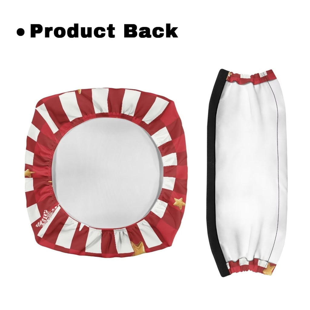 Red Lattice Rollator Walker Accessories Seat and Backrest Rollbar Covers Washable Z9327