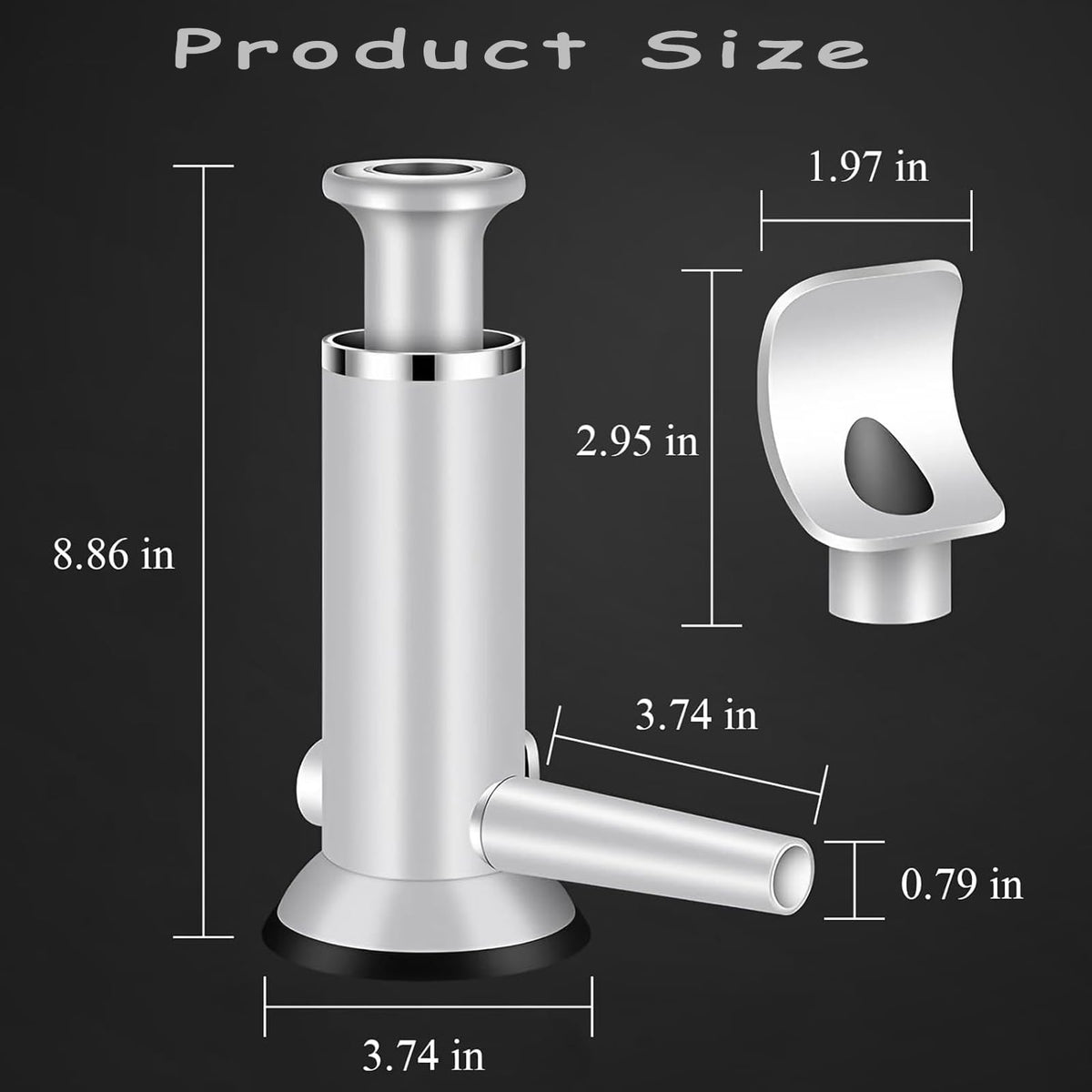 2 in 1 Vertical Sausage Stuffer with 2 Tubes B24796