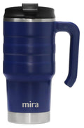 20 oz Insulated Stainless Steel Travel Mug with Flip Lid & Handle F178432