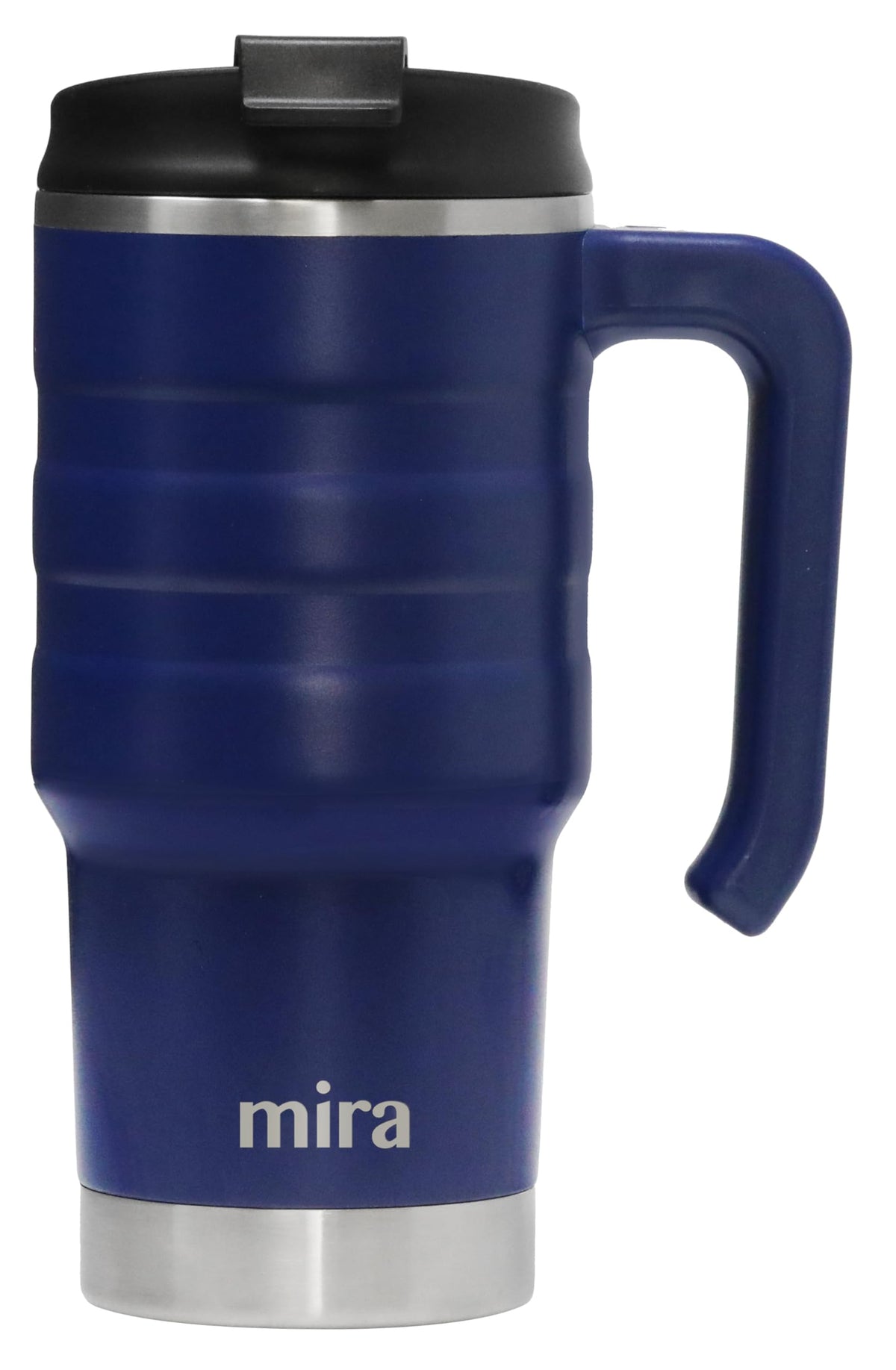20 oz Insulated Stainless Steel Travel Mug with Flip Lid & Handle F178432