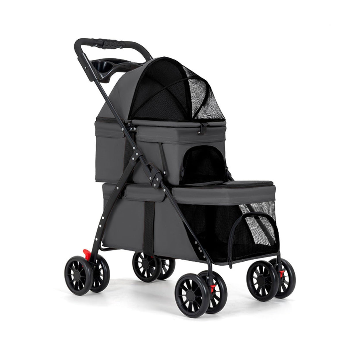 Double Dog Stroller for Medium Small Dogs and Cats N960
