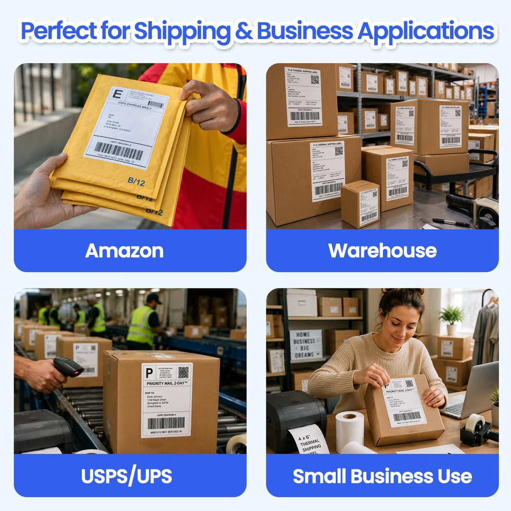 4x6 Thermal Shipping Labels Roll, 900 Labels W250717
