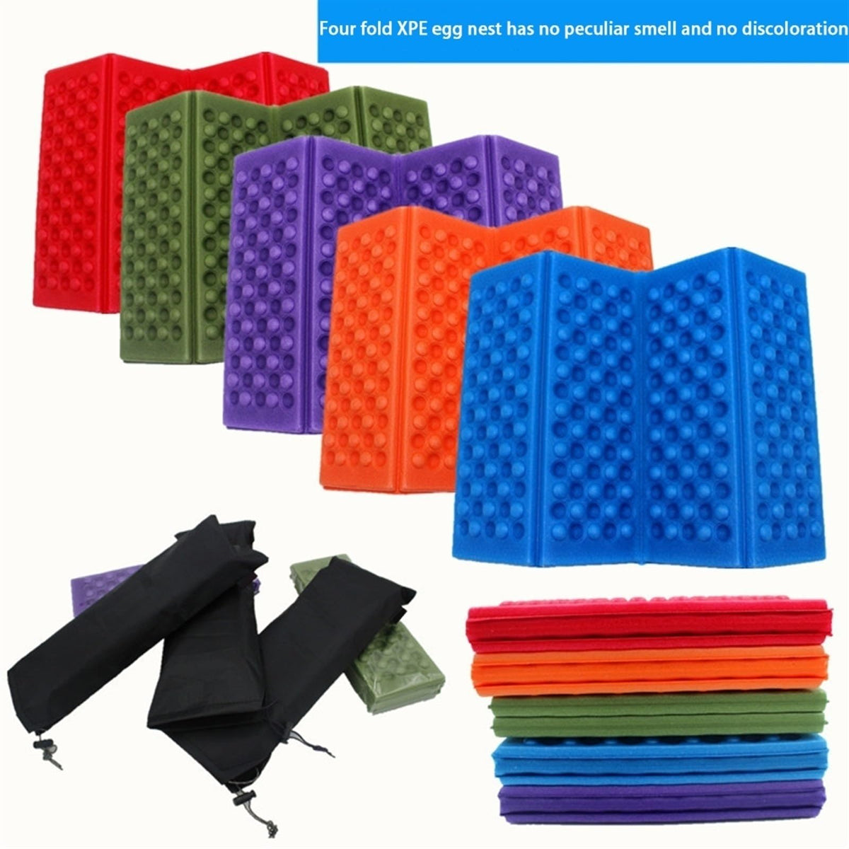 Foldable Stadium Seat Cushion with Storage Bag P452