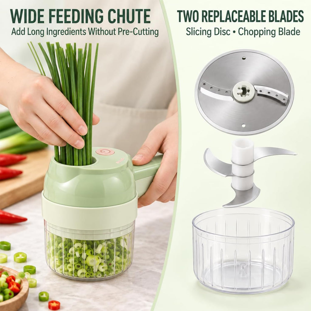 5-in-1 Wireless Electric Vegetable Chopper D9277