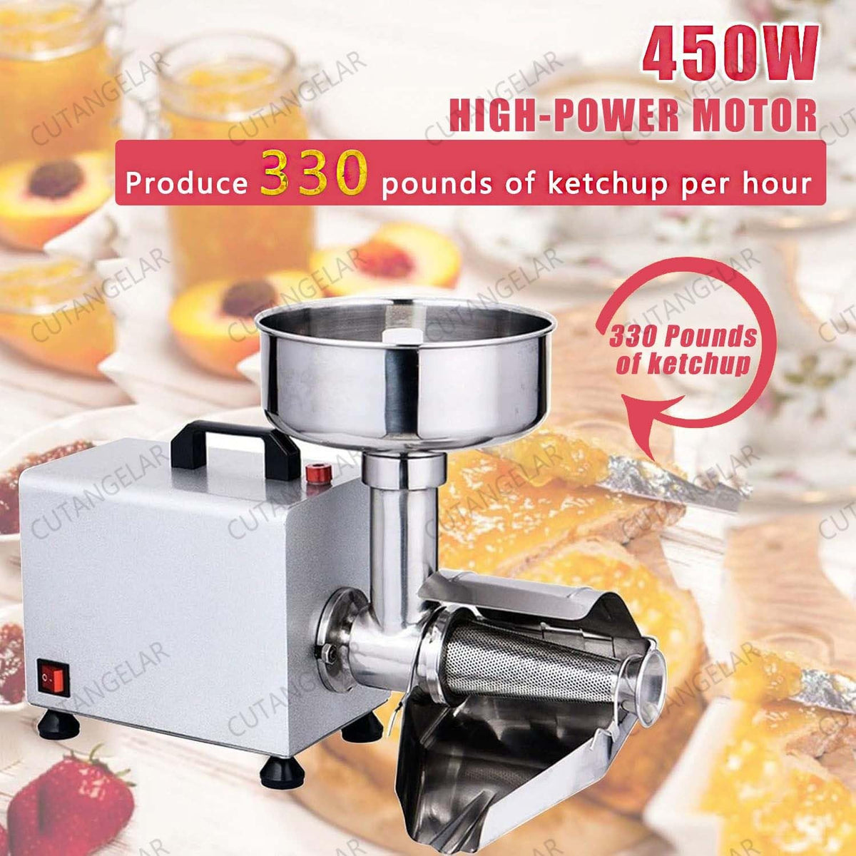 450W Stainless Steel Electric Juicer T29700