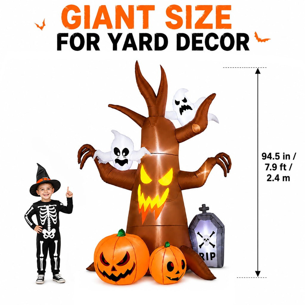 8FT Inflatable Ghost Tree Decoration Z125699