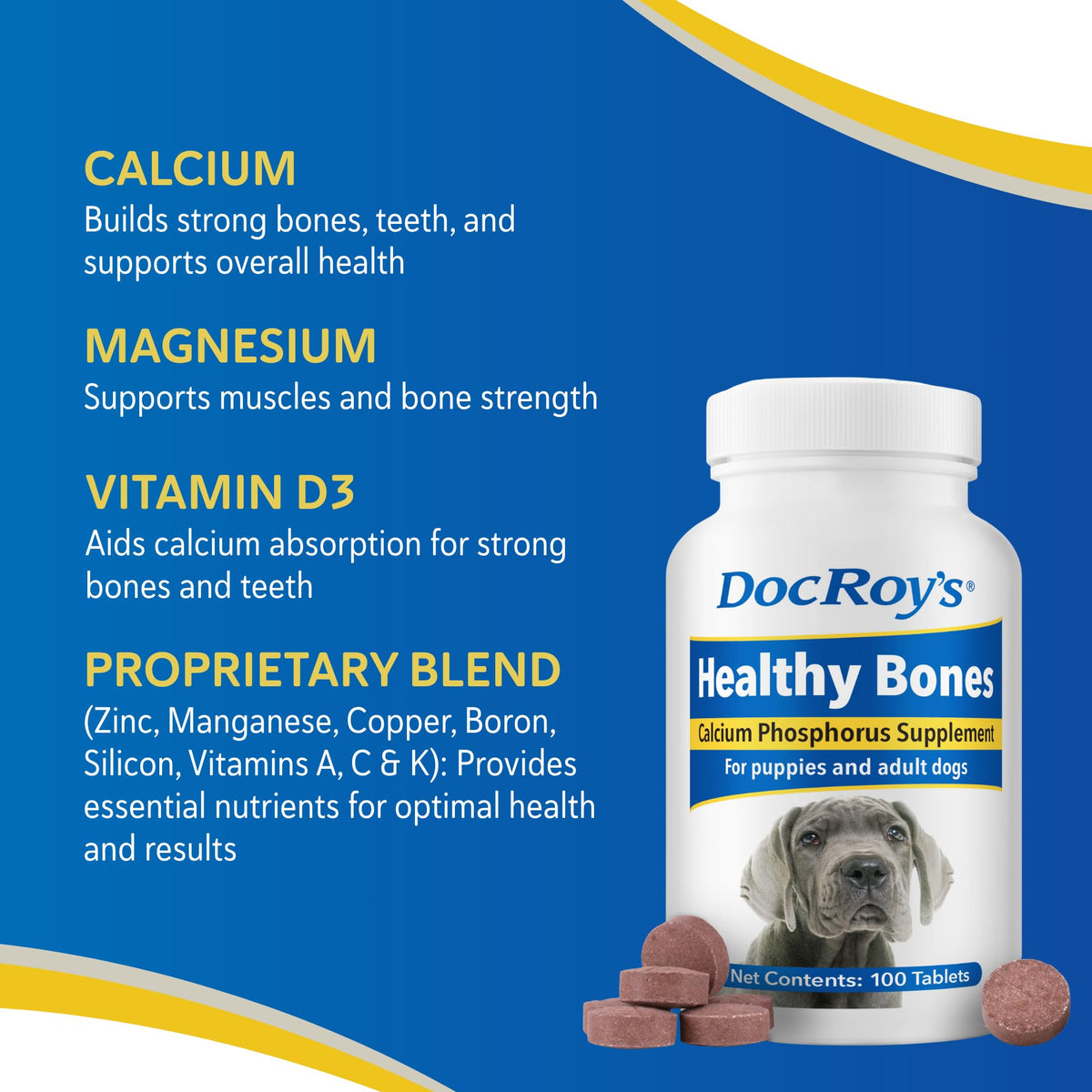 Calcium & Phosphorus Chews for Dogs & Cats, 100ct P55090