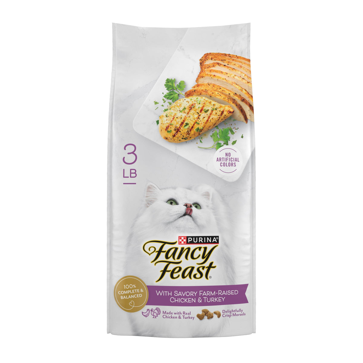 Chicken & Turkey Dry Cat Food 3lb Bag Z678947