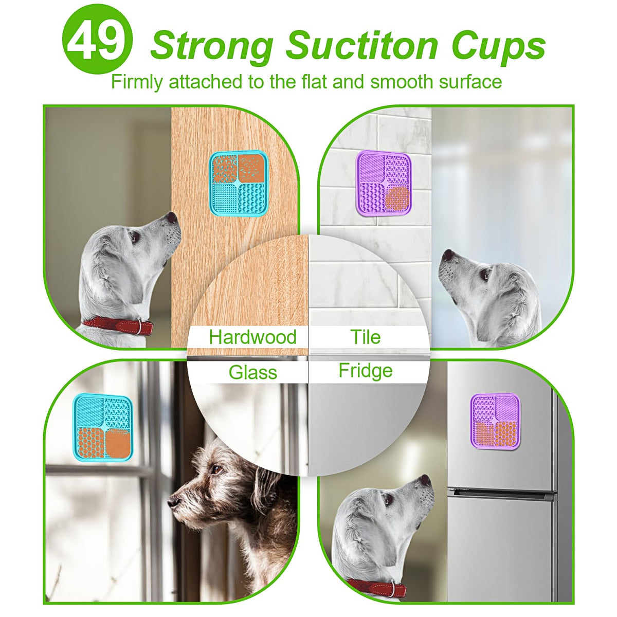 3PCS Lick Mat for Dogs and Cats with Suction Cups W2290