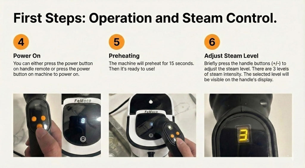 2-in-1 Steam Cleaner & Steam Mop with 1.6L Tank, 15s Heat Up, 16-Piece Kit G880570