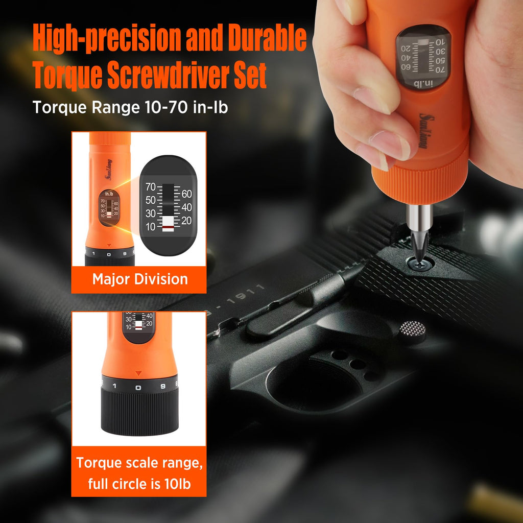 36Pcs Torque Screwdriver Wrench Set with 29 S2 Bits D9402