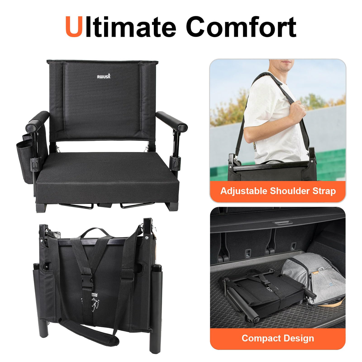 Padded Stadium Seats with Back Support Q9326