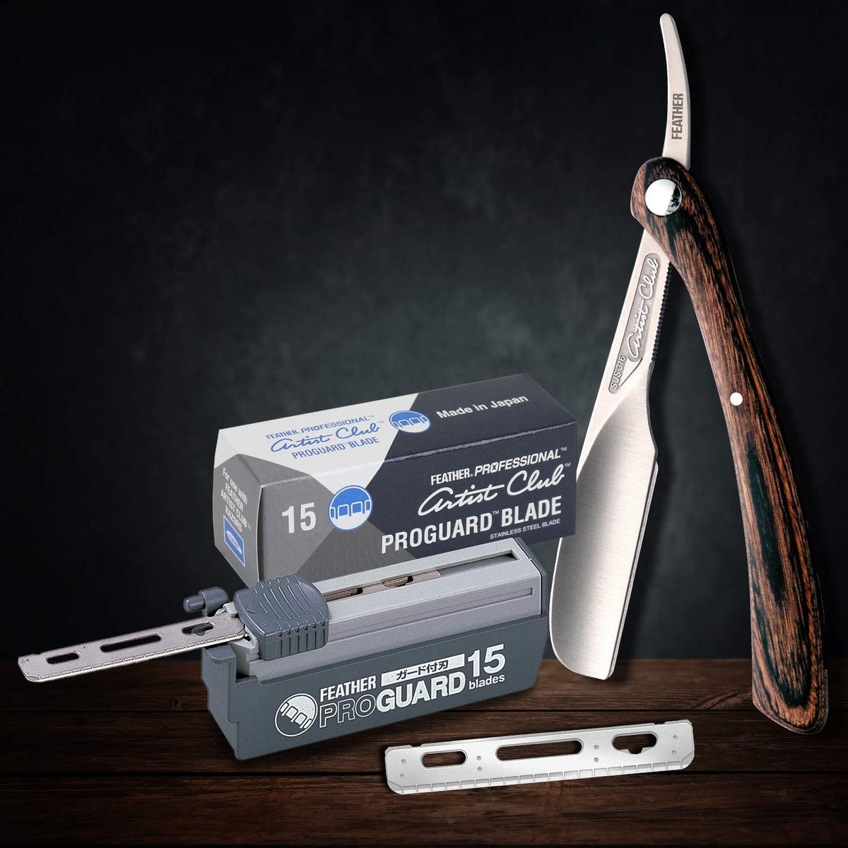 Single Straight Edge Razor Blades with Guard, 5 Pack of 15 L9604