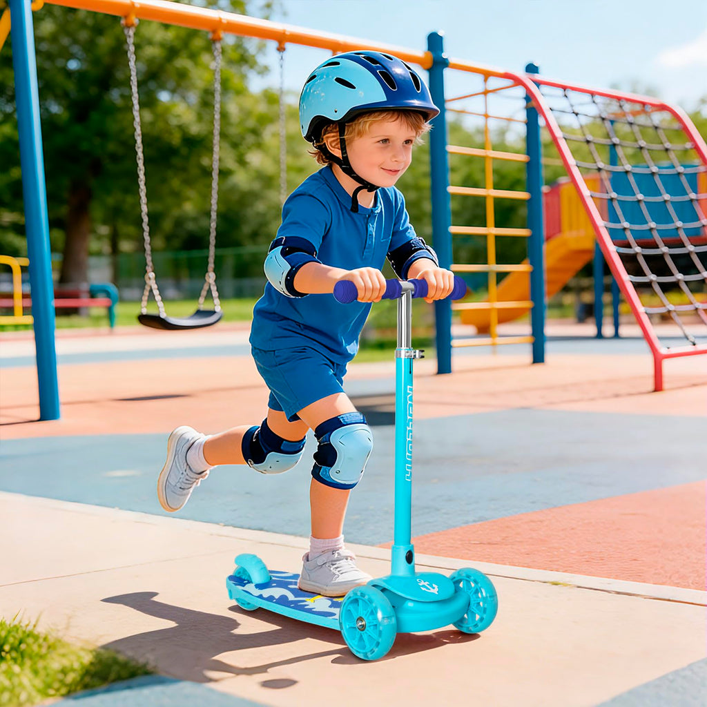 3-Wheel Toddler Kick Scooter with Light-Up Wheels N9328