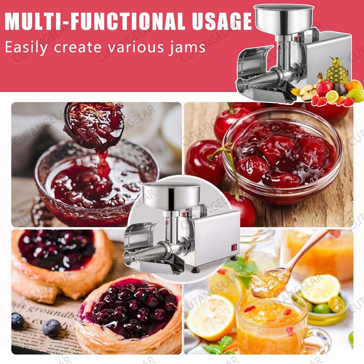 450W Stainless Steel Electric Juicer T29700