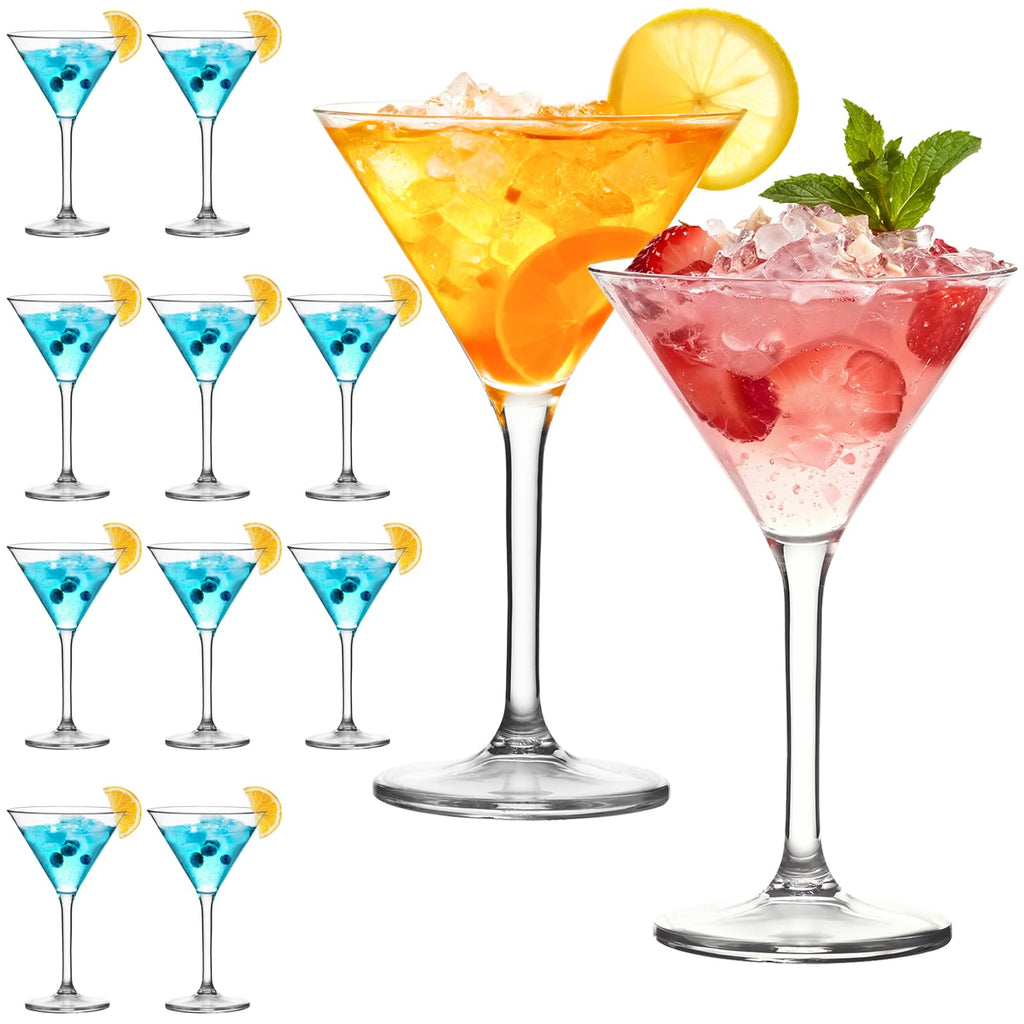 10 oz Plastic Martini Glasses Set of 12 Z684
