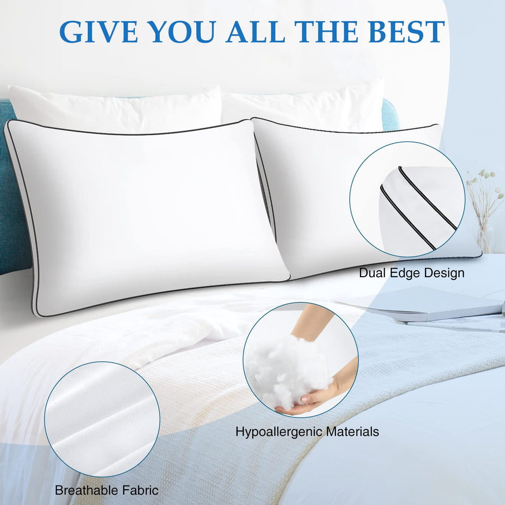 King Size Set of 2 Bed Pillows F91516