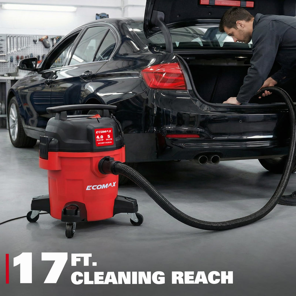 Ultra Quiet Wet and Dry 5 Gallon 4 HP Shop Vacuum P517
