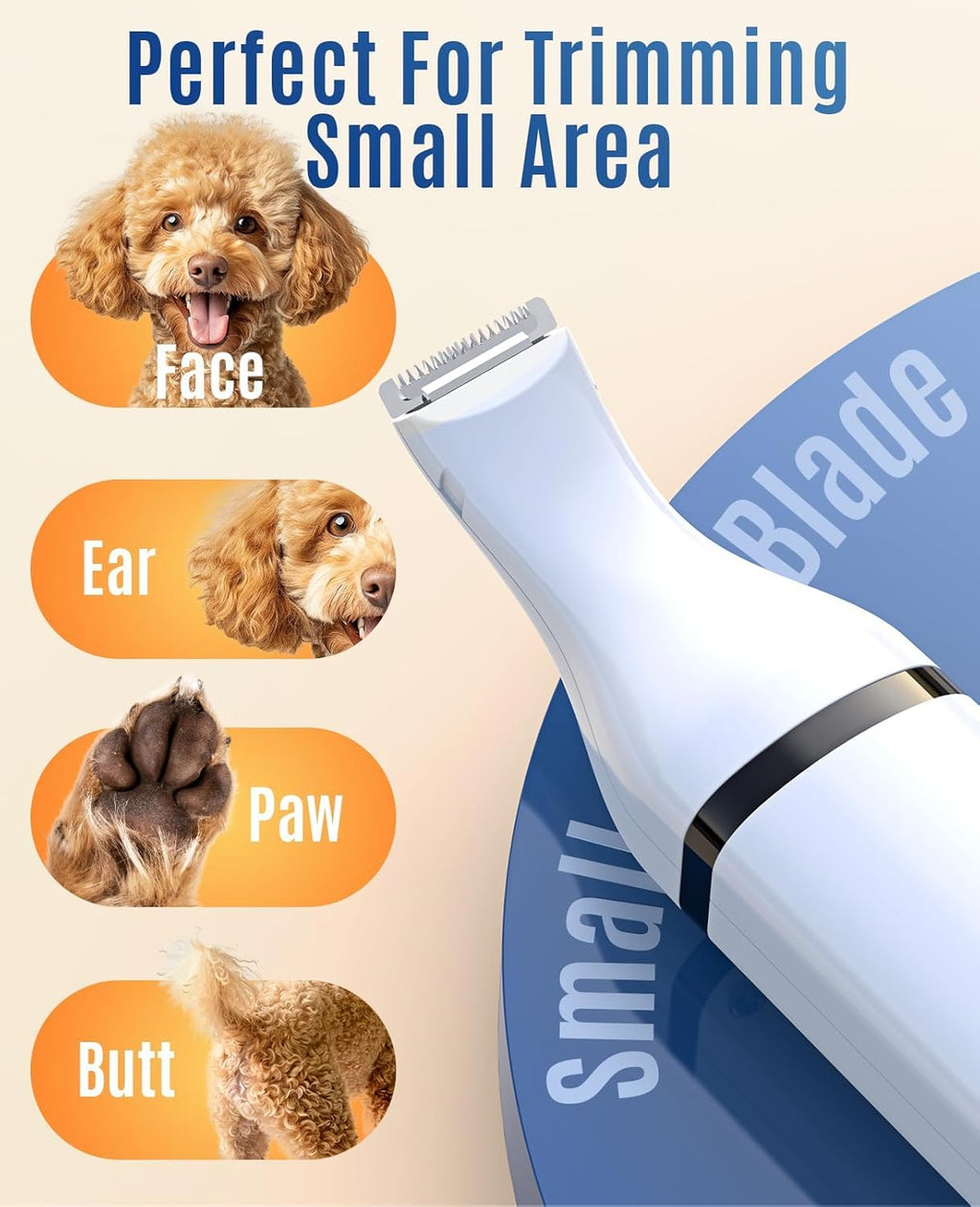 Dog Shaver Clippers and Nail Grinder Paw Trimmer Kit J840