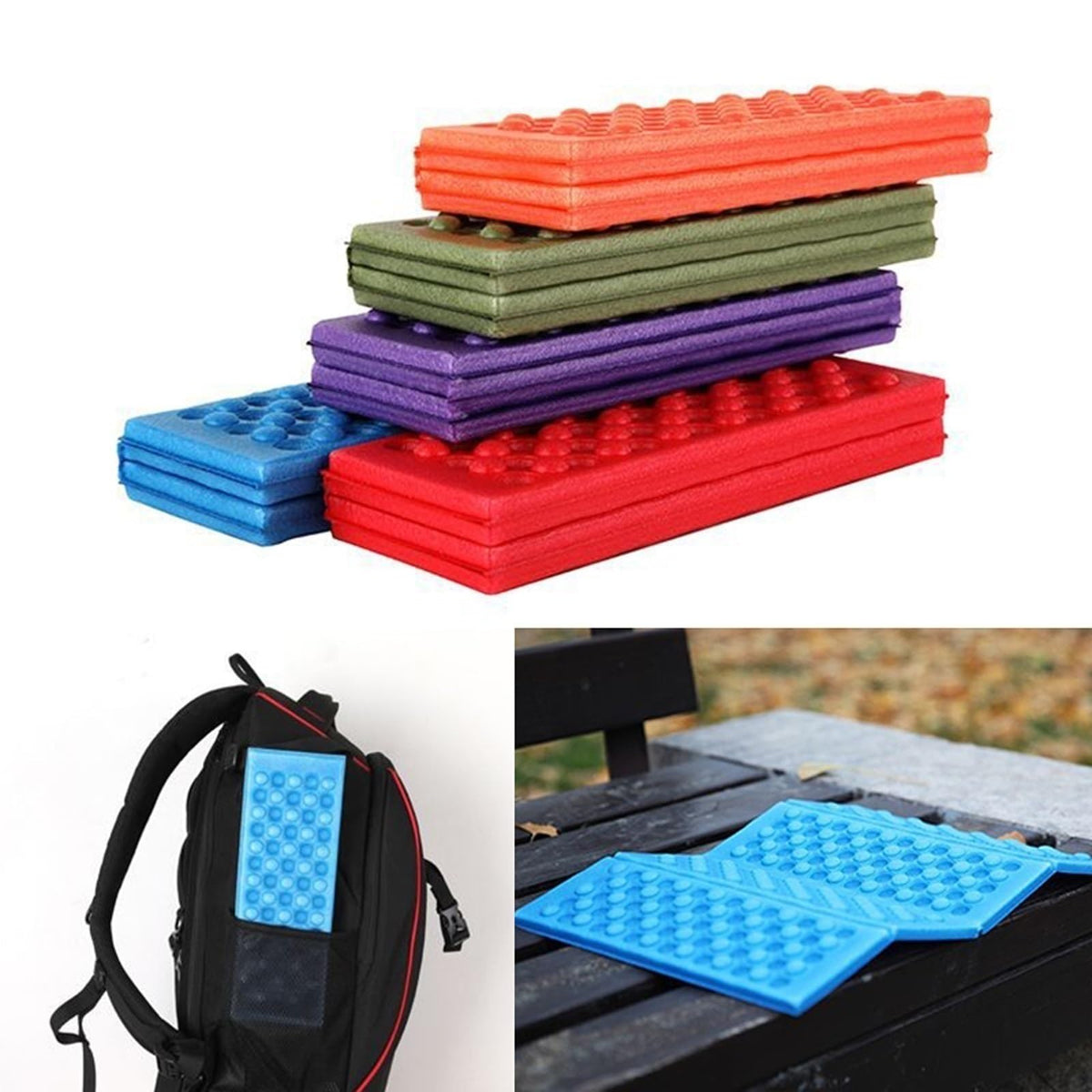 Foldable Stadium Seat Cushion with Storage Bag P452
