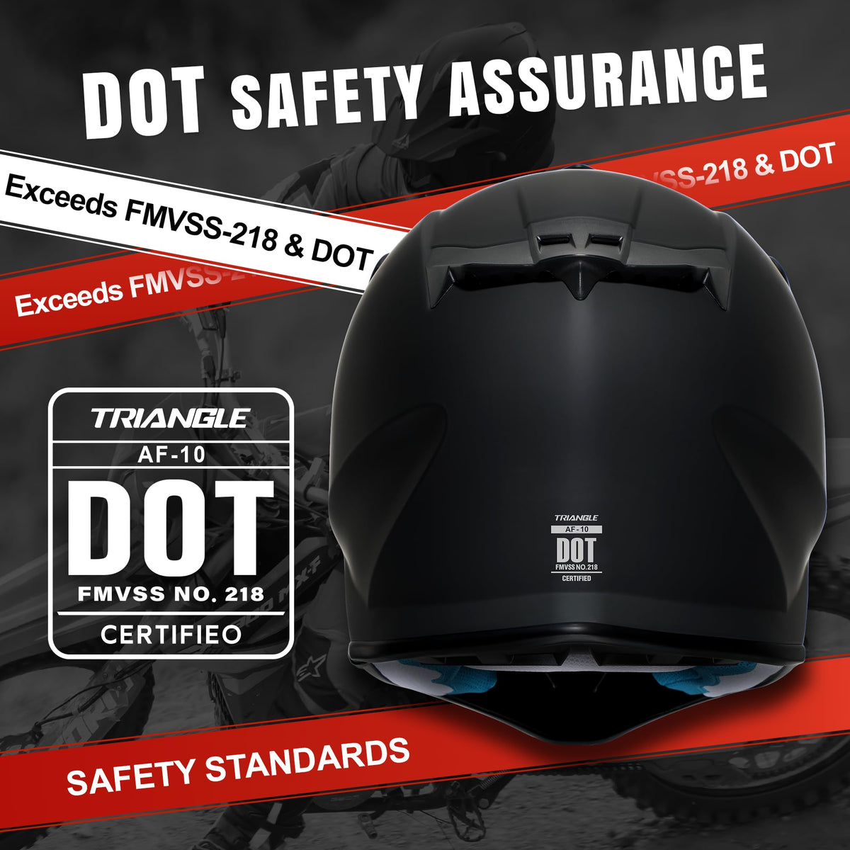 Full Face DOT Certified Motocross Helmet R686