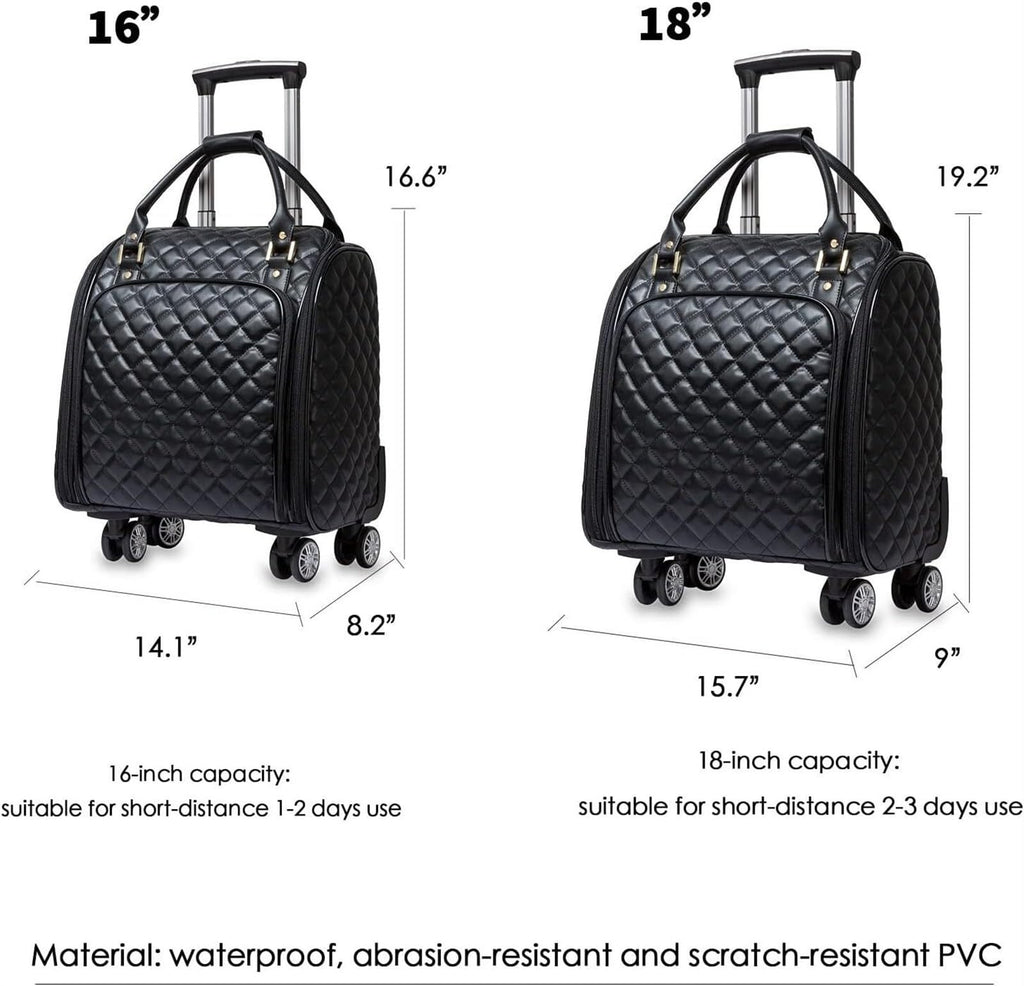 Black 18inch Softside Spinner Wheel Underseat Carry On Suitcase N207649