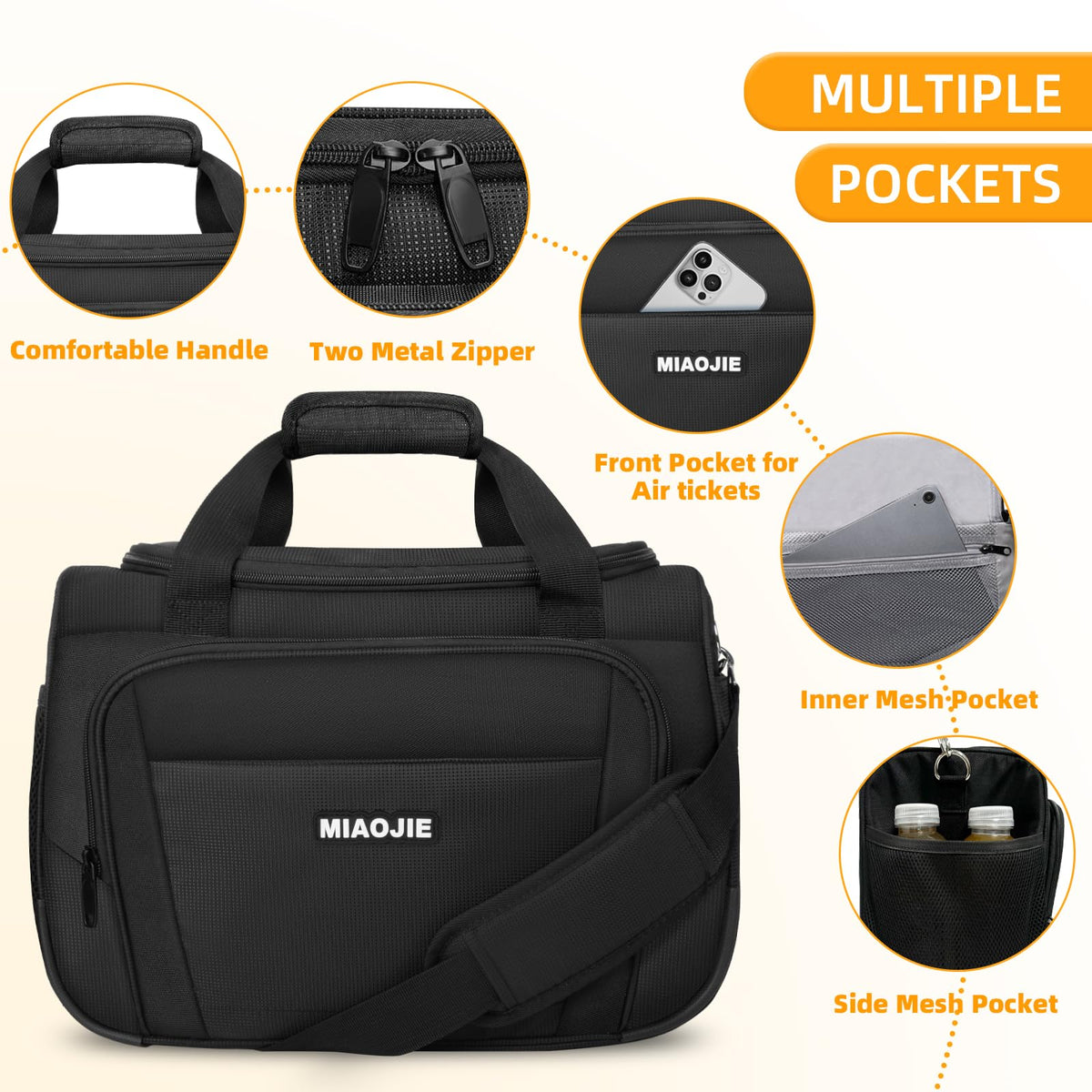 Lightweight Underseat Carry On Luggage Bag F39897