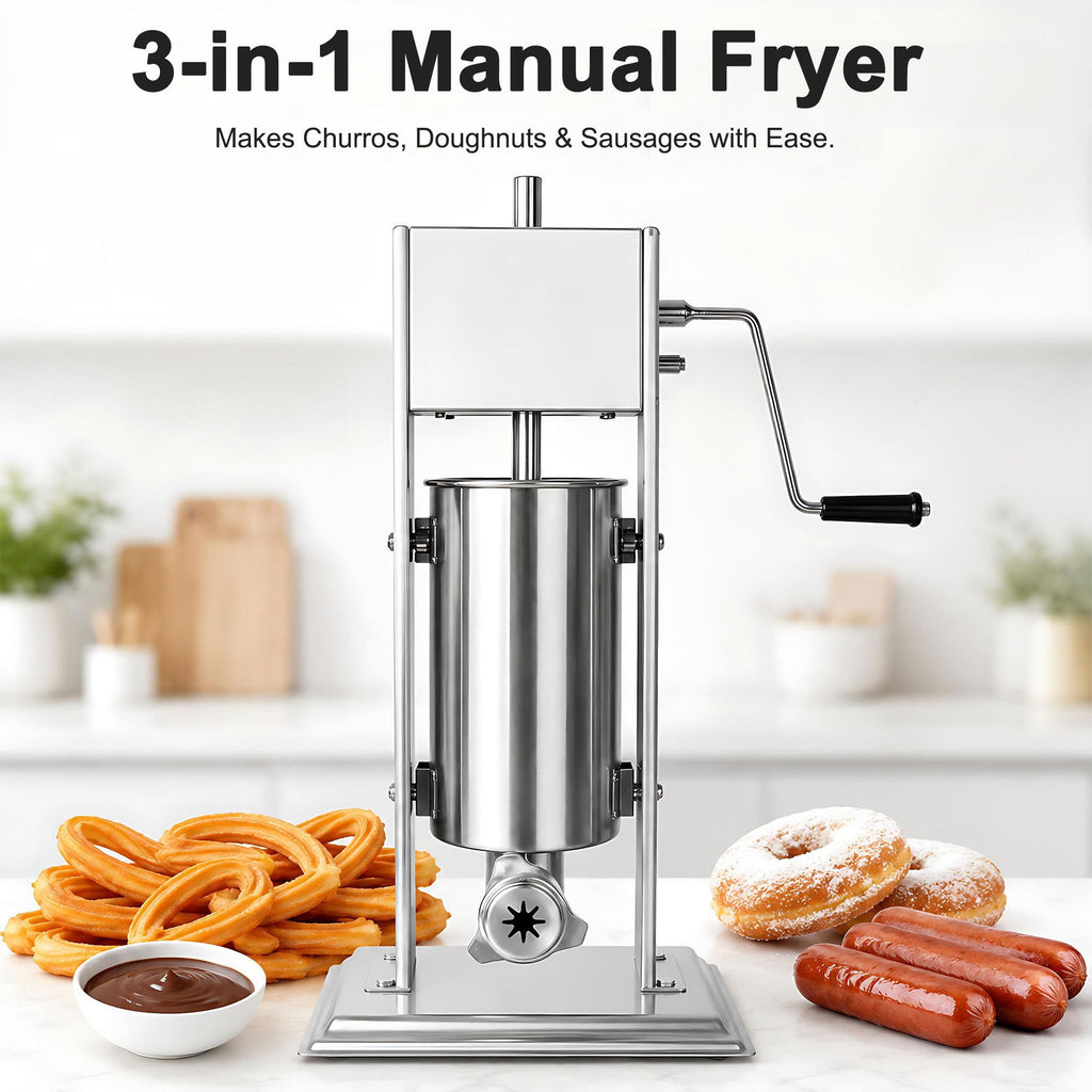 Stainless Steel Vertical Sausage Filler & Churro Press T2186