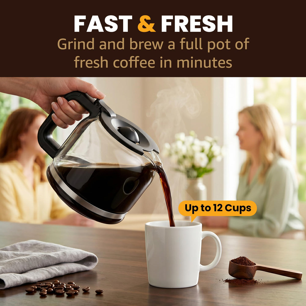 12-Cup Coffee Maker with Built-In Grinder G9251
