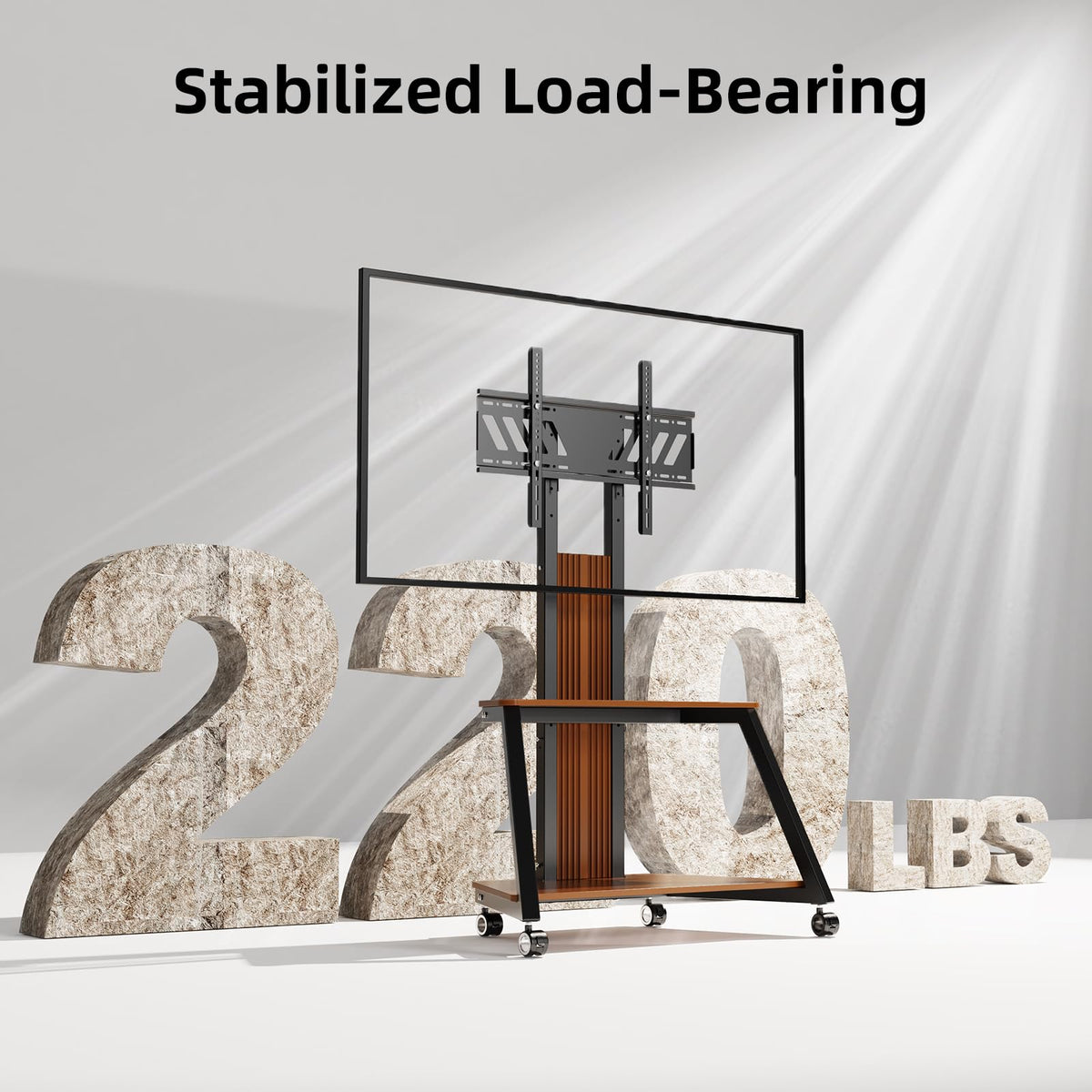 Heavy Duty Mobile TV Stand with Wheels Z5583