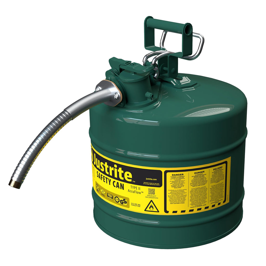 Green Galvanized Steel Safety Can G93268