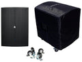 18" Active PA Subwoofer with Cover and Set of 4 Wheels T12121