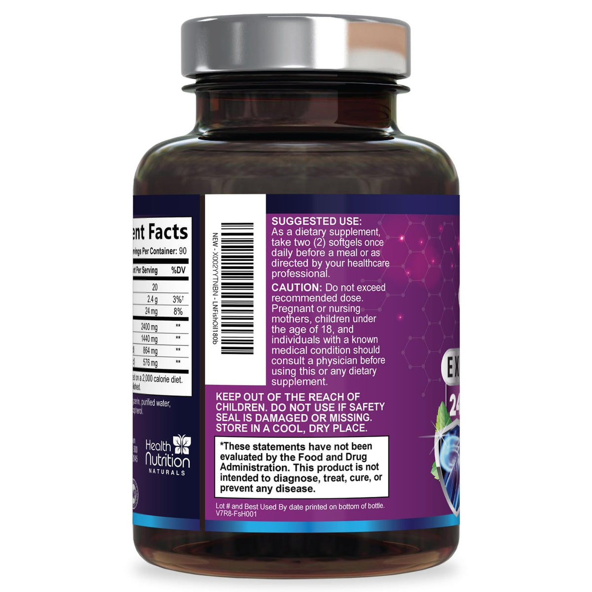 Omega 3 Fish Oil 2400mg Softgels G325032