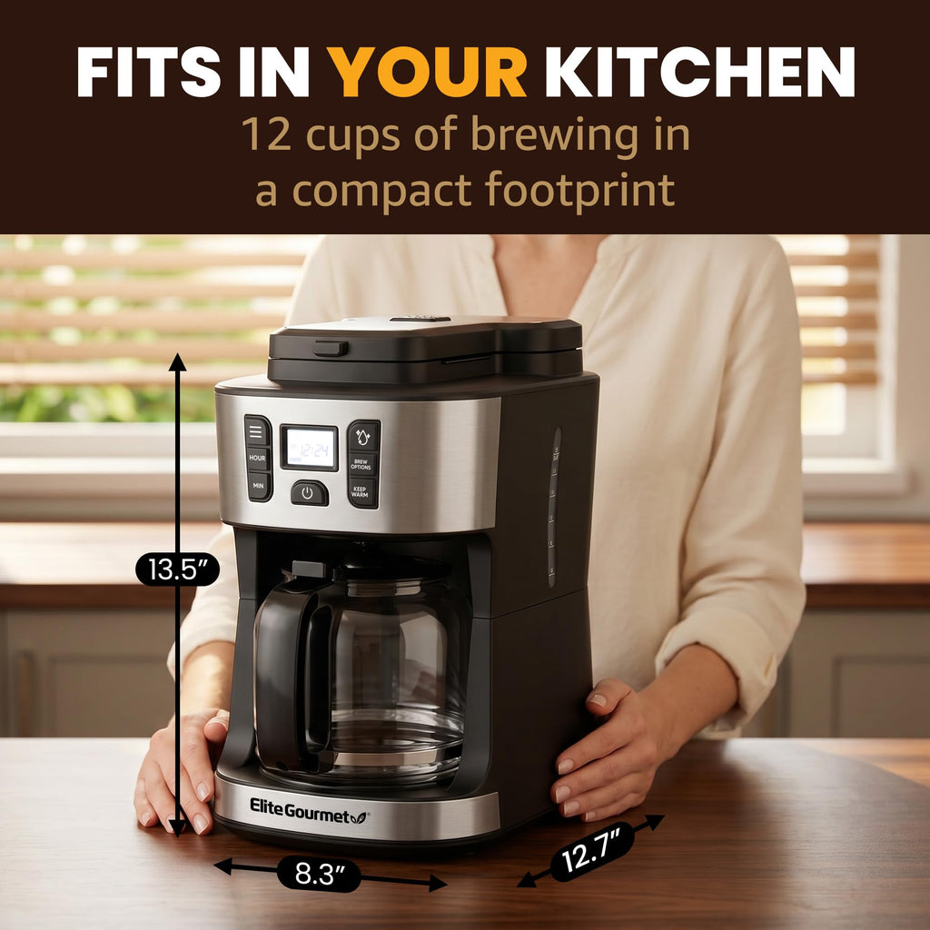 12-Cup Coffee Maker with Built-In Grinder G9251
