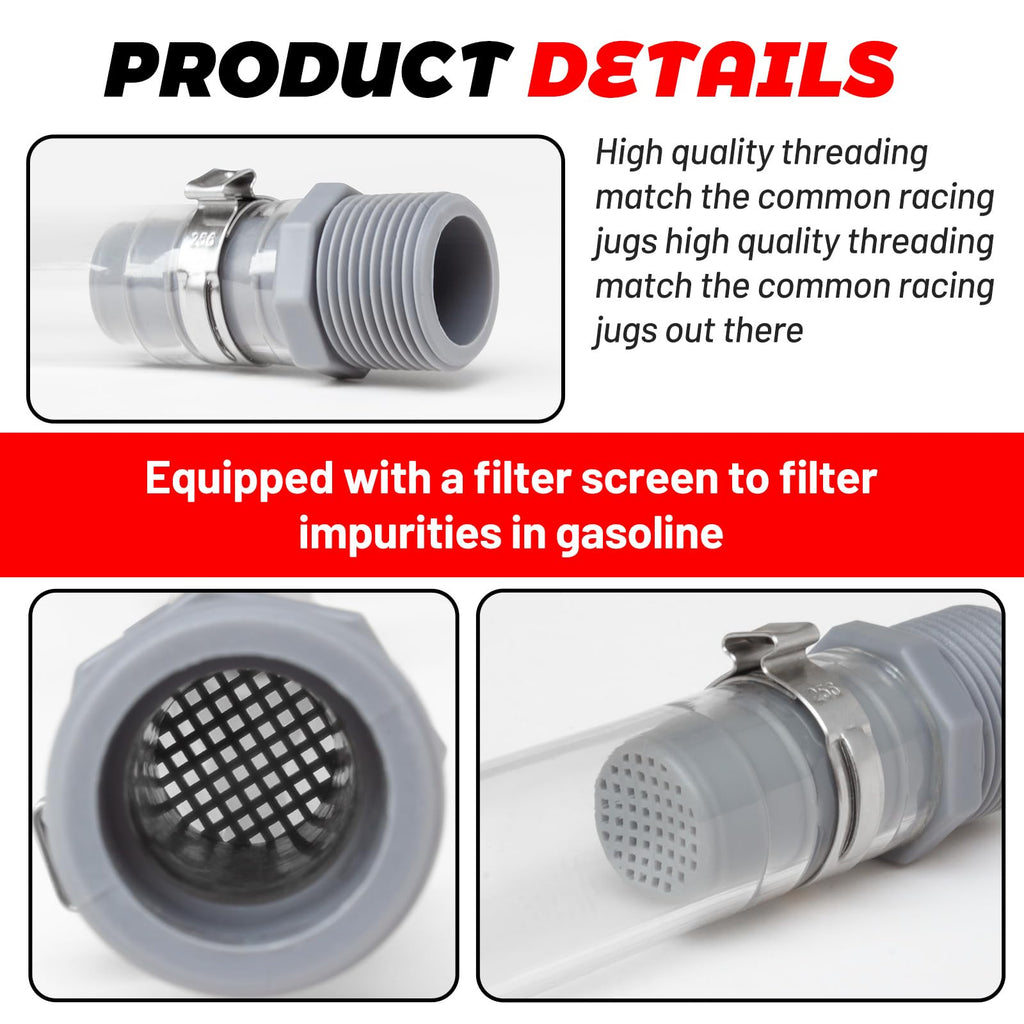 2 PCS 5 Gal Gas Can Hose P953624