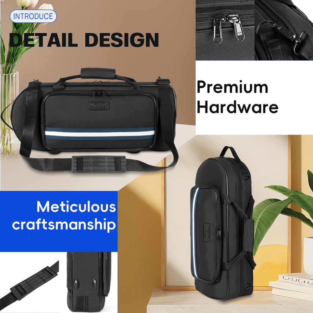 Lightweight Trumpet Case Soft Gig Bag Backpack Y72708