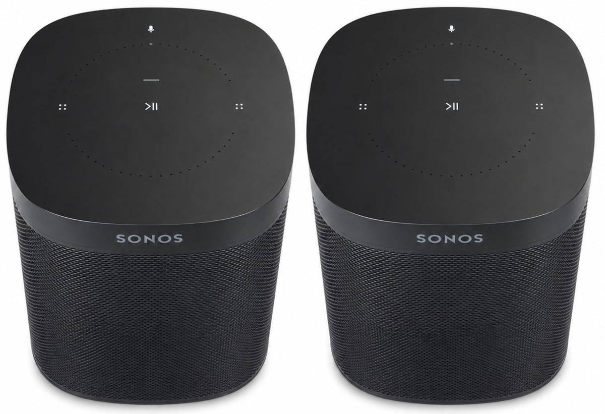 Black Voice Controlled Smart Speaker 2-Pack Y918