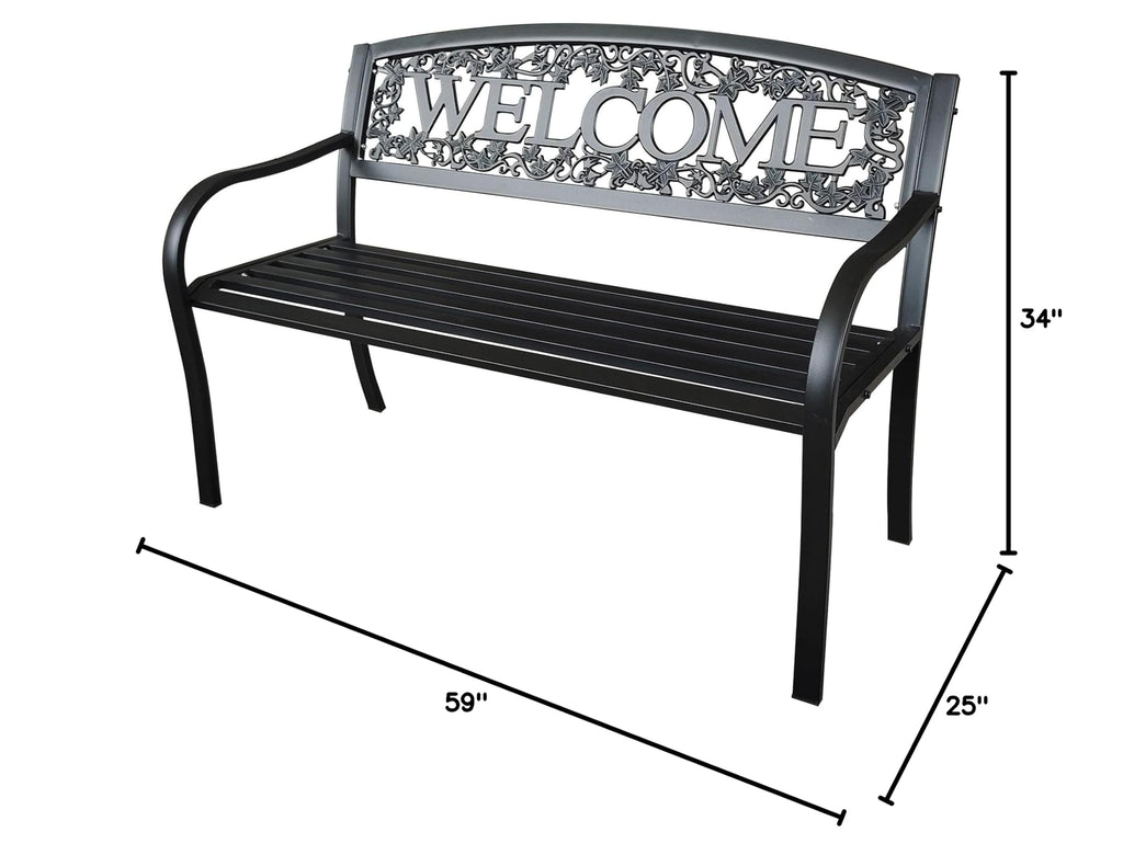 Metal Welcome Bench M9807