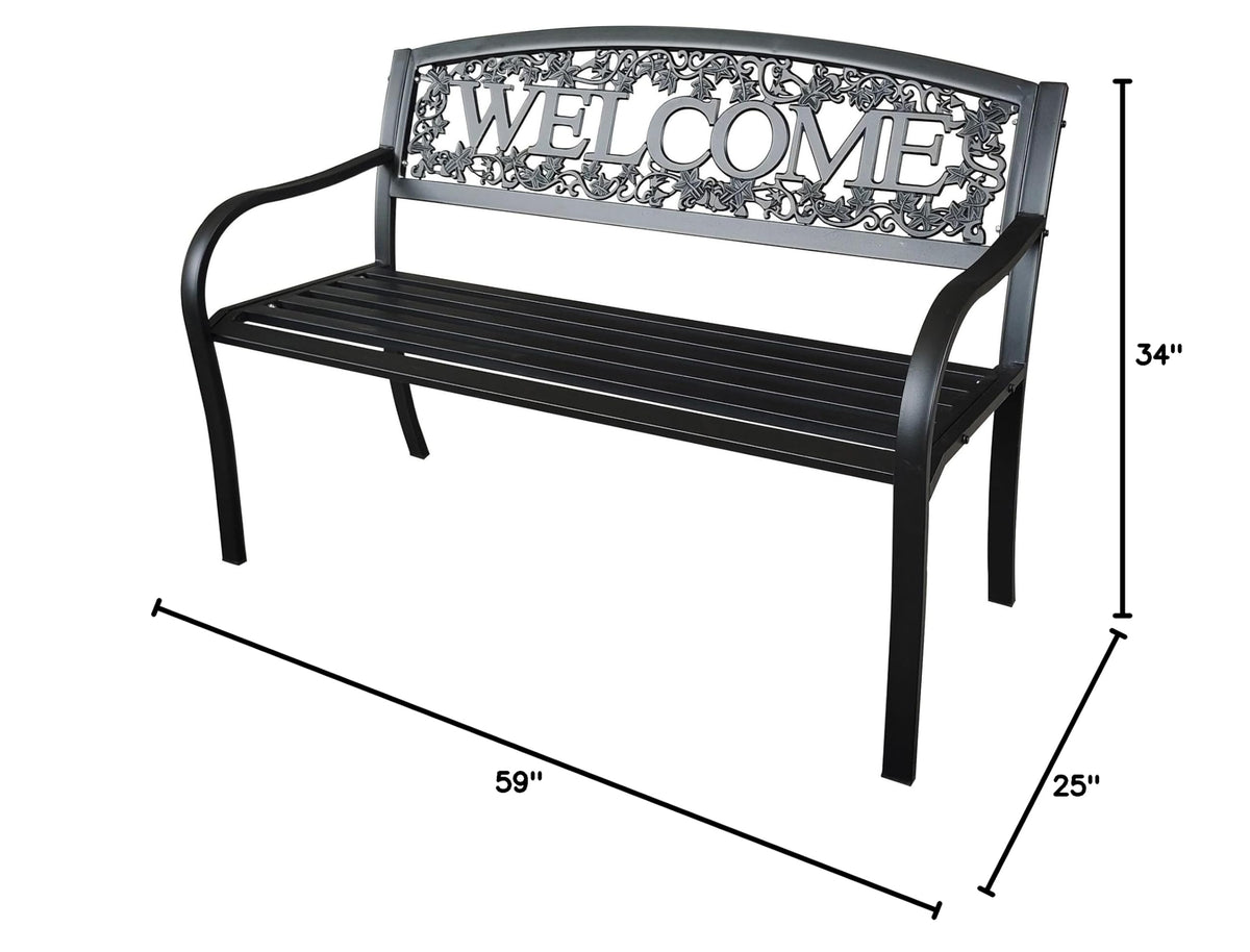 Metal Welcome Bench M9807