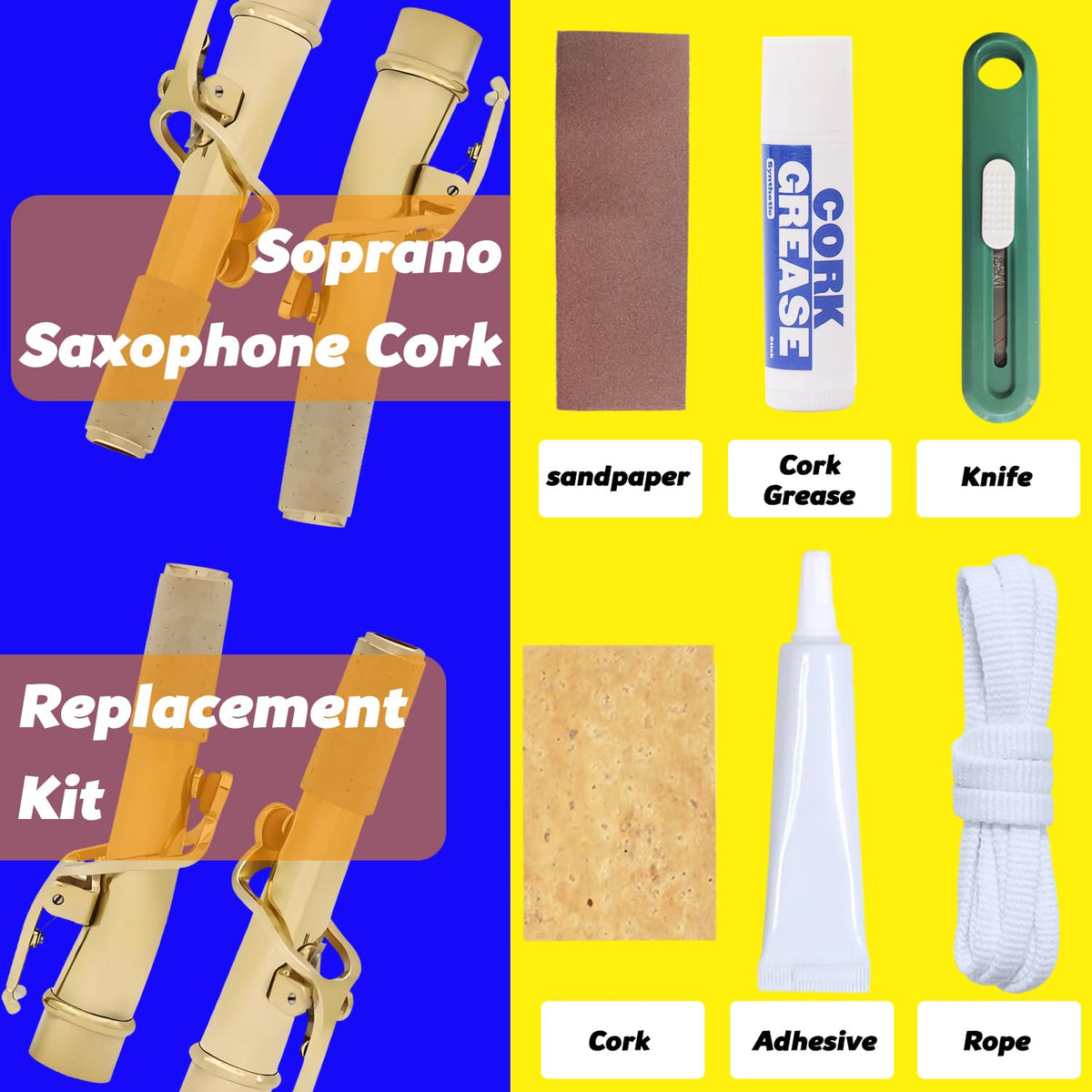 Alto Saxophone Cork Replacement Kit G247309