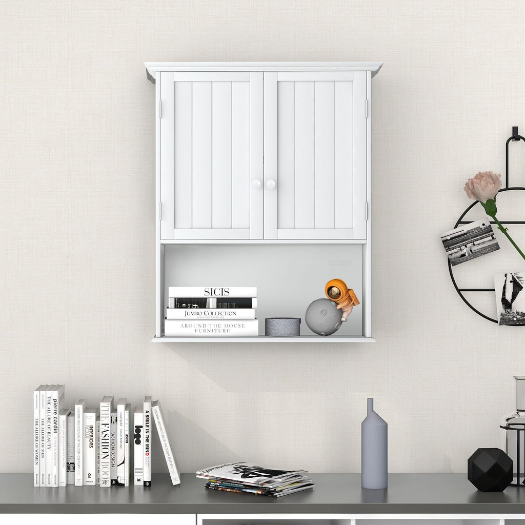 White 2 Door Bathroom Wall Cabinet W50763