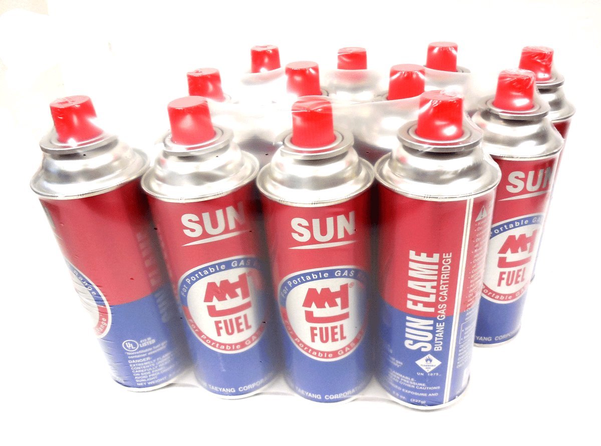 12 Cans Butane Gas Cartridge I233610