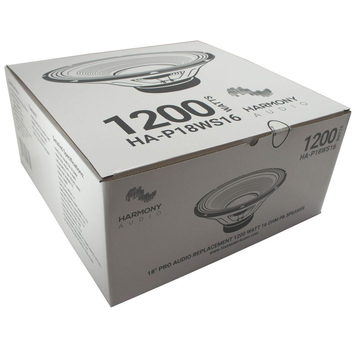 16 Ohm 18 Inch Woofer 4 Pack 1200W Subwoofer V8007