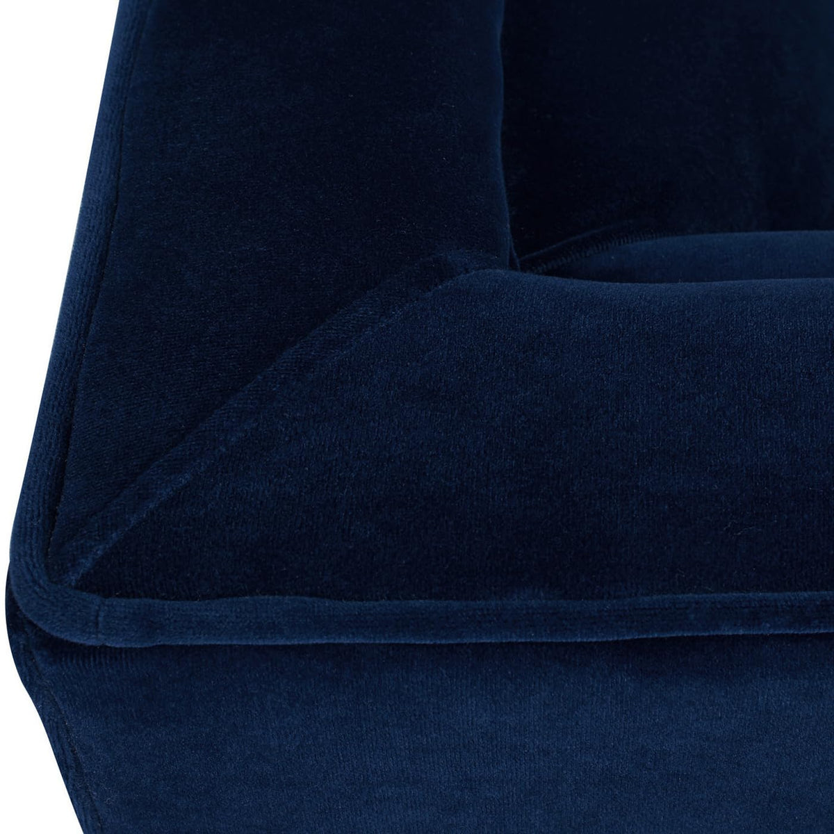 84" Navy Blue Velvet Tufted Sofa E41488