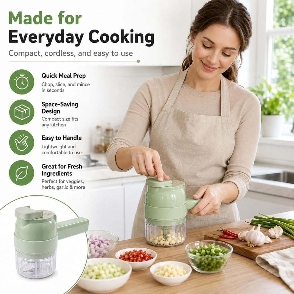 5-in-1 Wireless Electric Vegetable Chopper D9277