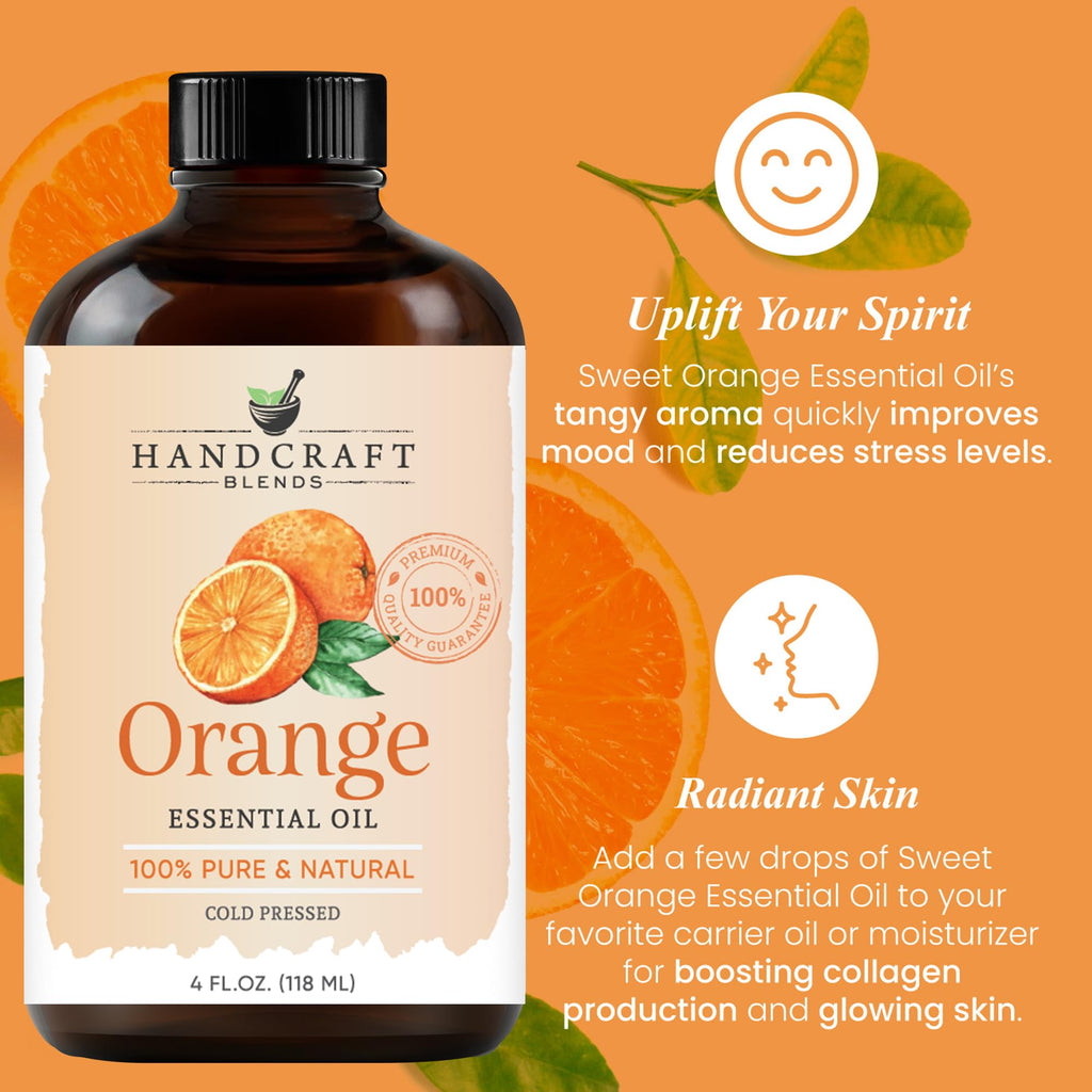 Lavender and Orange Essential Oils 2 x 4 Fl Oz I196