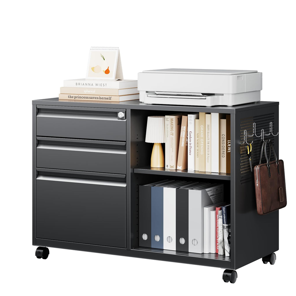 3 Drawer Metal File Cabinet with Lock U6655