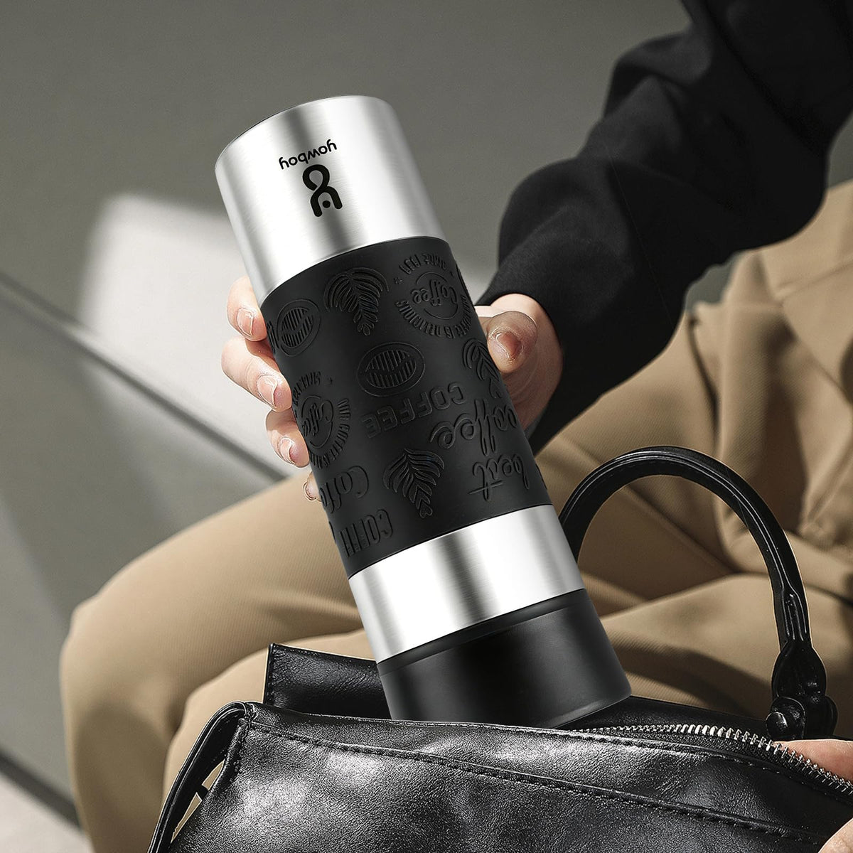 16 oz Stainless Steel Insulated Leak Proof Travel Coffee Mug M8900